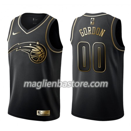 Maglia NBA Orlando Magic Aaron Gordon 00 Nike Nero Golden Edition Swingman - Uomo